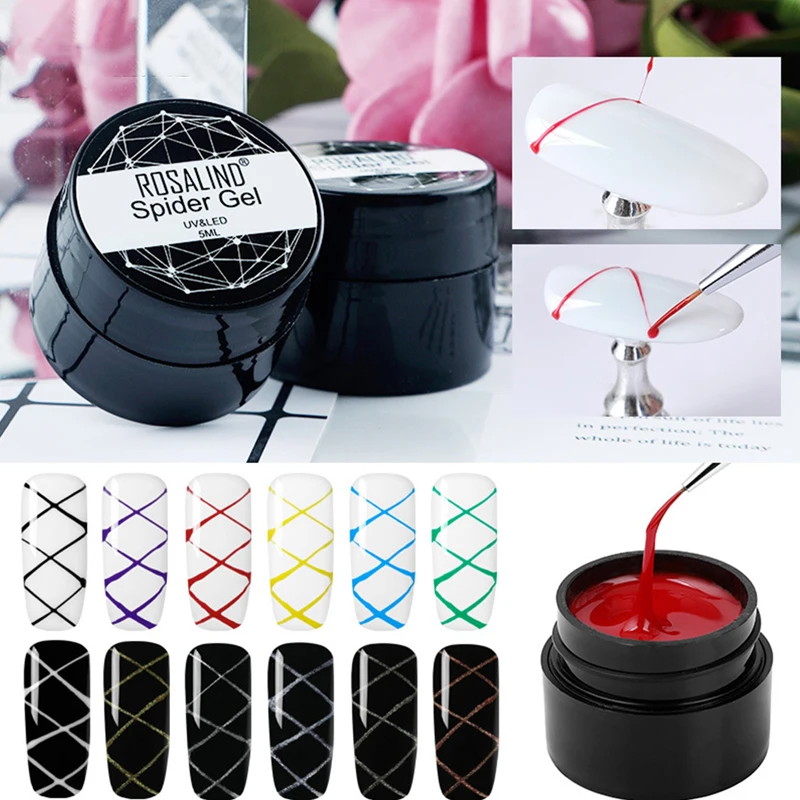 

5ml pider Polish Line Nail Art Painting Nail Polish Spider Lacquer Stickers Polis