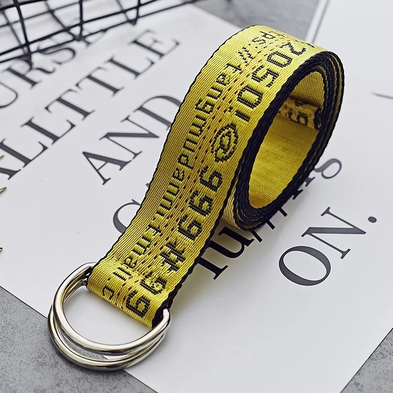 

Canvas Belts For Women Men Punk Designer Belt Ladies Letter Waist Strap Jeans Trouser Black Female Harajuku Waistband