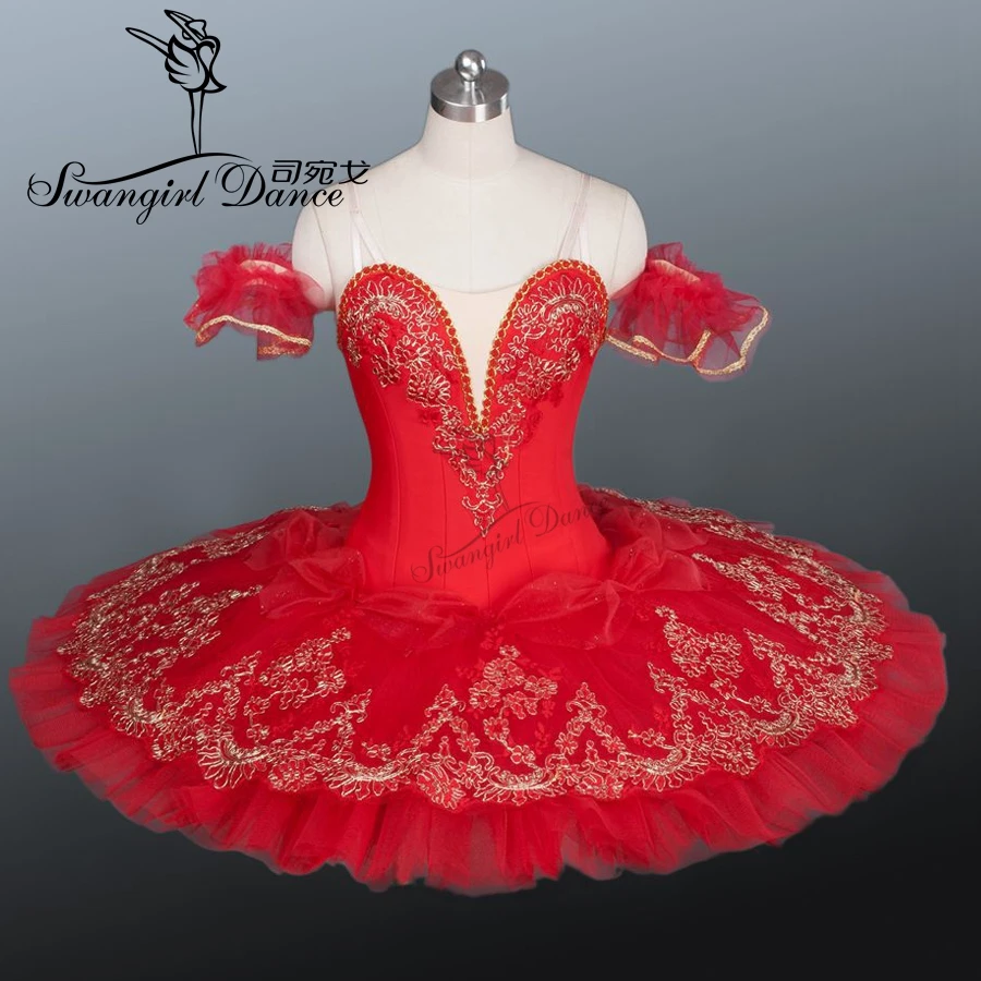 Высококачественная красная пачка для взрослых балетная девочек