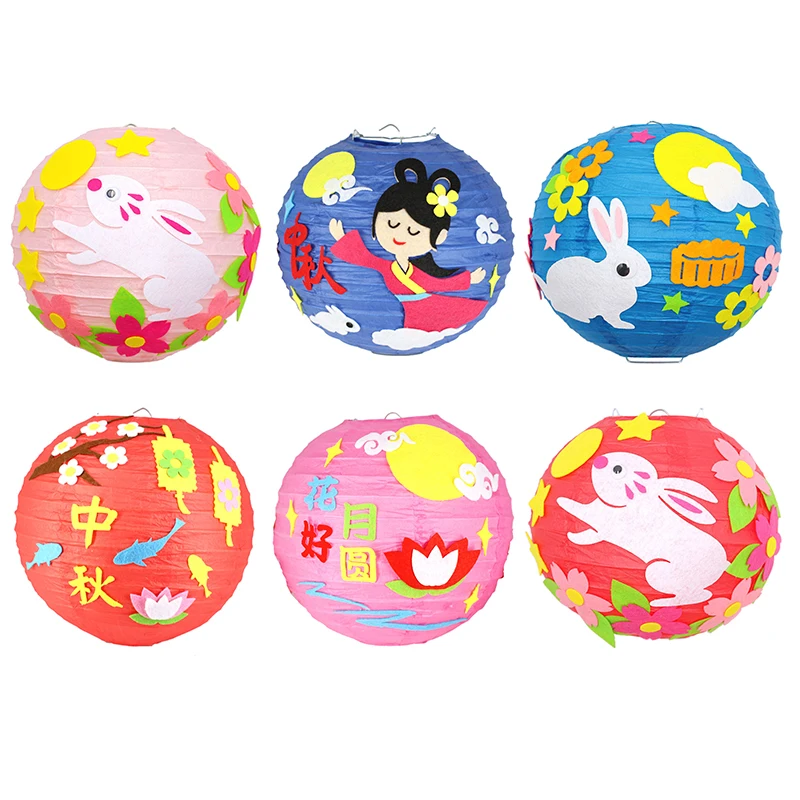 Портативный фонарь для праздника средней осени мультяшный портативный сделай