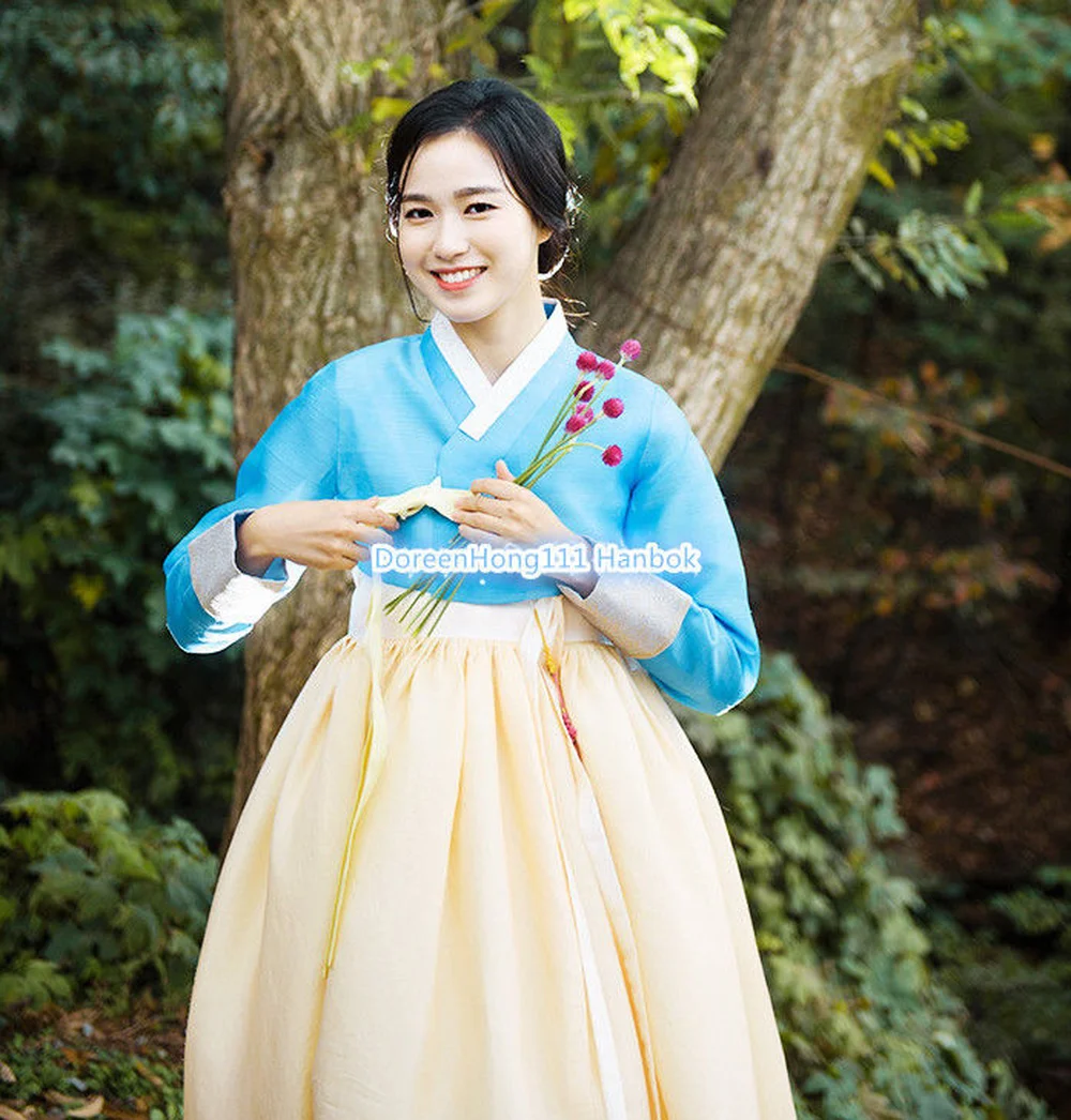 Женский Традиционный корейский Костюм-ханбок для женщин благородная и