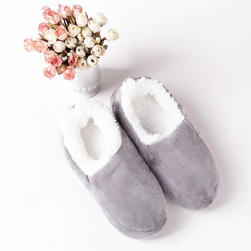 Новинка Модные теплые зимние ботинки на нескользящей подошве толстые домашние