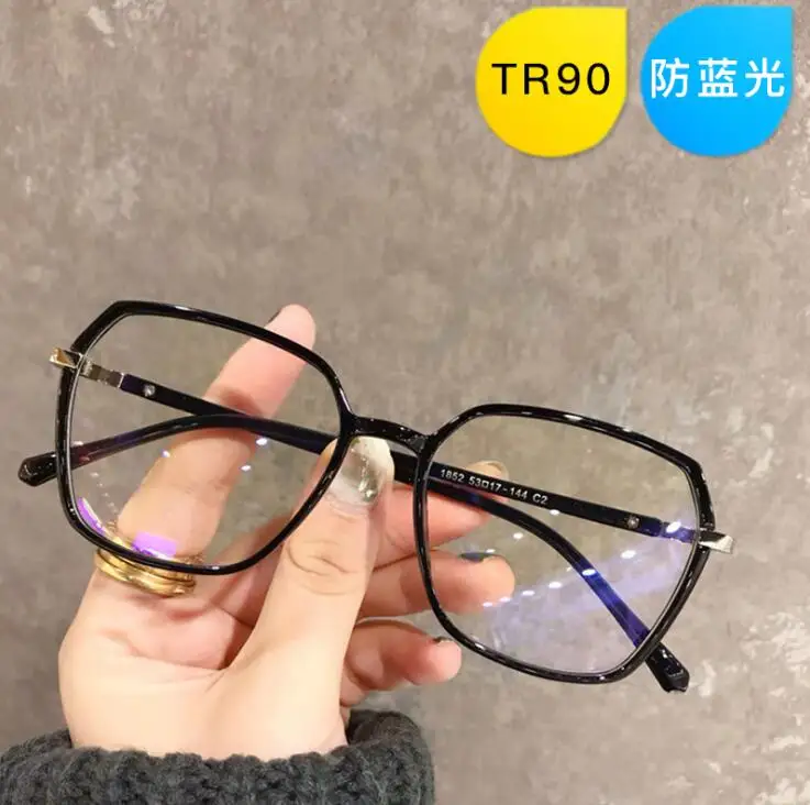

New Fashion Vintage Clear Square Glasses Frame Women Brand Designer Fresh Big Transparent Eyeglasses Female Optical Spectacles