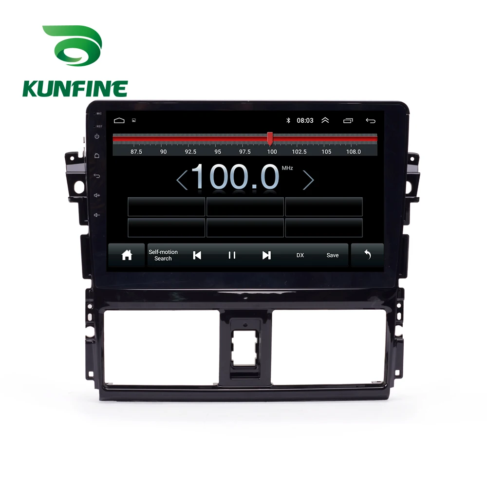 Octa Core 1024*600 Android 10 0 автомобильный DVD GPS навигатор плеер Deckless стерео для Toyota Vios/Yaris 2013