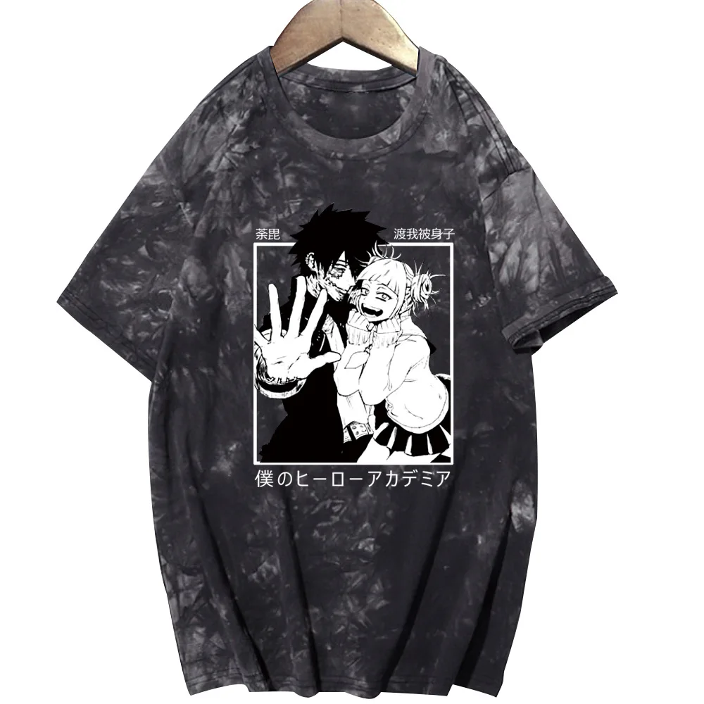 

Large Swea Tshirts Men T Shirt Casual Tie Dyeing Christmas Clothes Cartoon New Year Family T-shirts Man Japanese Free Shipping