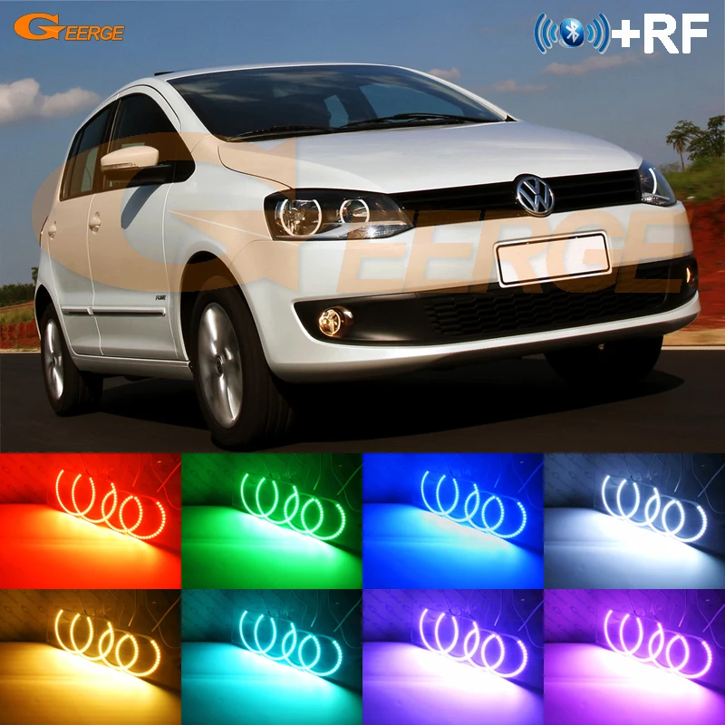 Для Volkswagen VW Fox CrossFox 2010 2011 2012 2013 2014 RF remote Bluetooth APP многоцветный ультра яркий RGB
