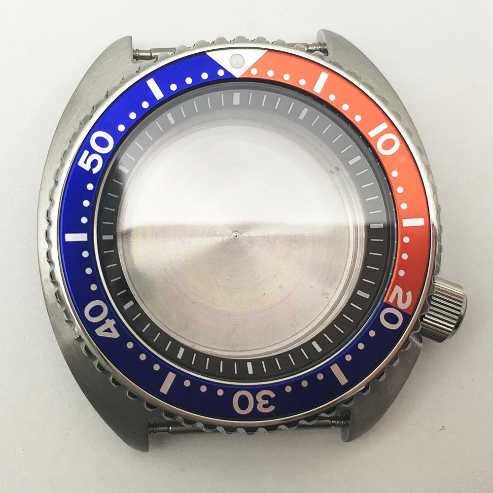 Мужские часы 45 мм многоцветный чехол с внутренним кольцом-тенем skx007 skx009 316L стекло