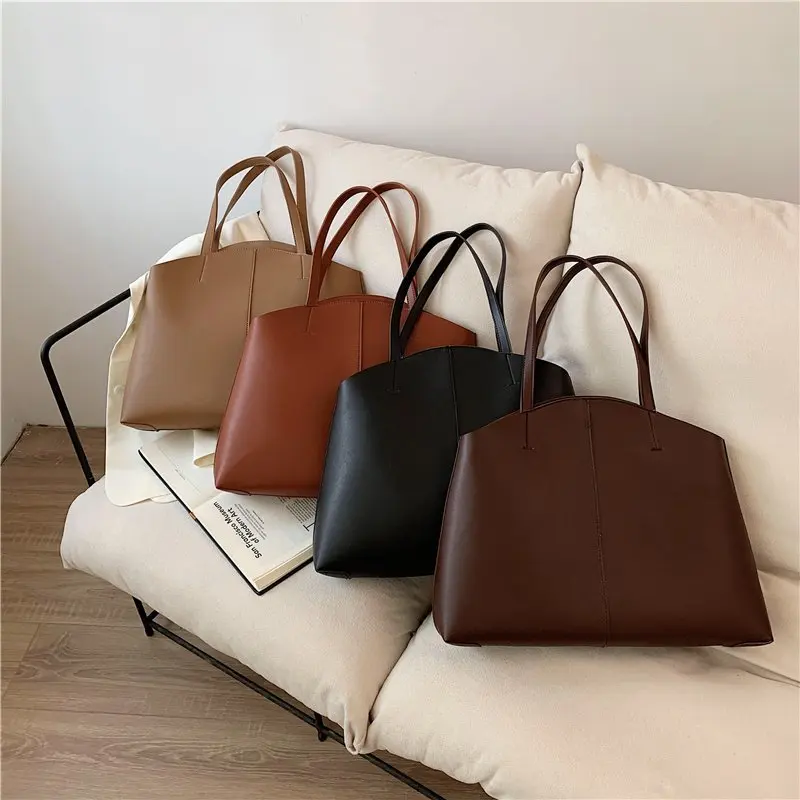 

SFM Women Shoulder Bags 2021 Soft Pu Leather Luxury Handbags Women Bags Designer Ladies Fashion Shoulder Bags for Women