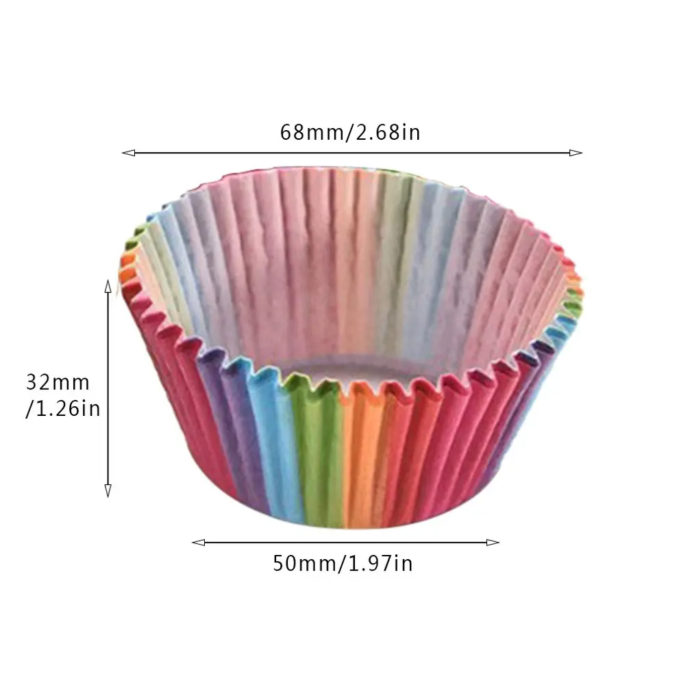 

100Pcs/Lot Muffin cupcake baking cups cupcake liners paper cake tray mold cake decorating tools