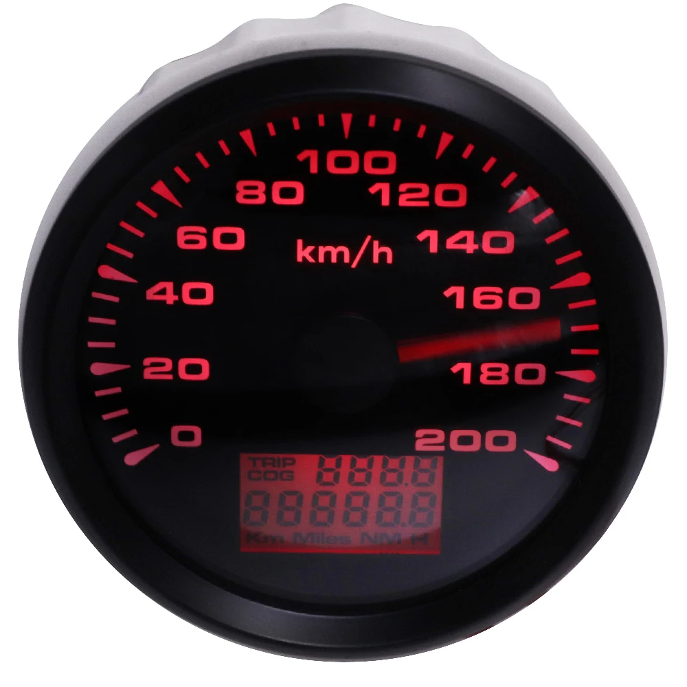 Одометры скорости Gps измеритель с ЖК-дисплеем и подсветкой 7 цветов для