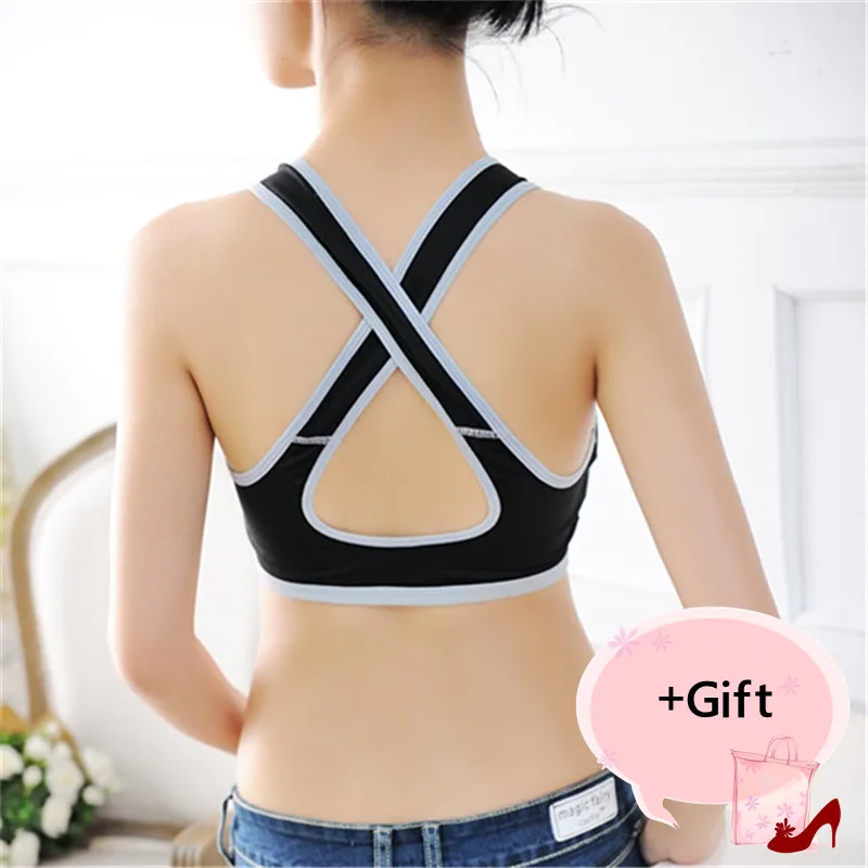 Женский сексуальный спортивный бюстгальтер с эффектом пуш ап для бега нижнее