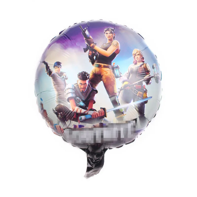 Balloons-1-1PCS 24 шт./лот, популярная игра, ночь в крепостях, топпер для кексов, детские украшения на день рождения, вечерние украшения для детской вечеринки - Цвет: Balloons-1-1PCS