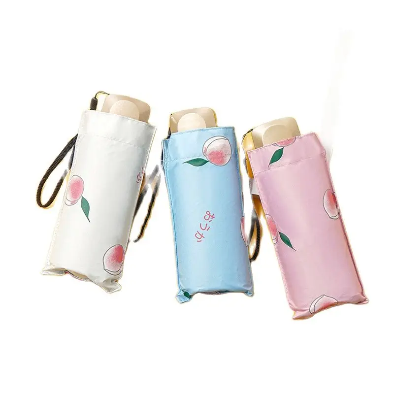 

8 Ribs Mini Umbrella Windproof anti-UV Protection 5Folding Umbrella Portable Travel Rain Women Umbrella Pocket Children Umbrella