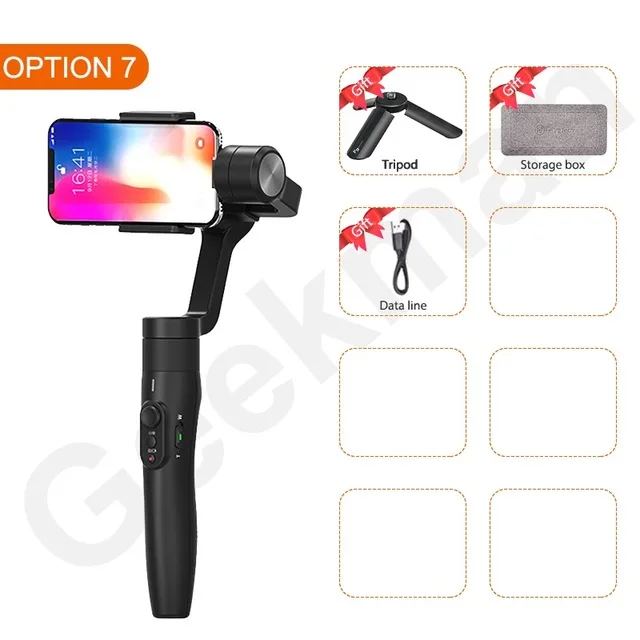 FeiyuTech FY Vimble 2 3 оси ручной шарнирный стабилизатор для камеры GoPro для I-Phone HUAWEI Mi 5 ручка Gopro5/4/3 увеличенный срок полюс Pk гладкая Q - Цвет: black