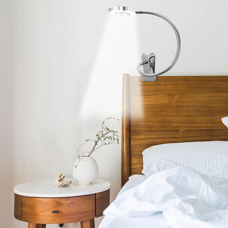 Настольная лампа с зажимом для мобильного телефона регулируемый гибкий s