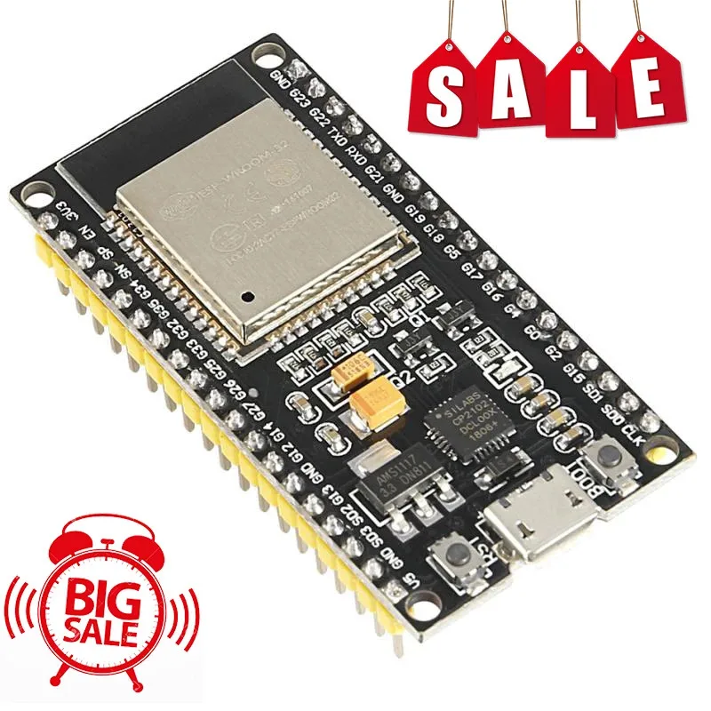 

Goouuu-ESP32 Module Development Board Wireless WiFi+Bluetooth-compatible Dual Core CPU Smart Home Automation Modules Accessories