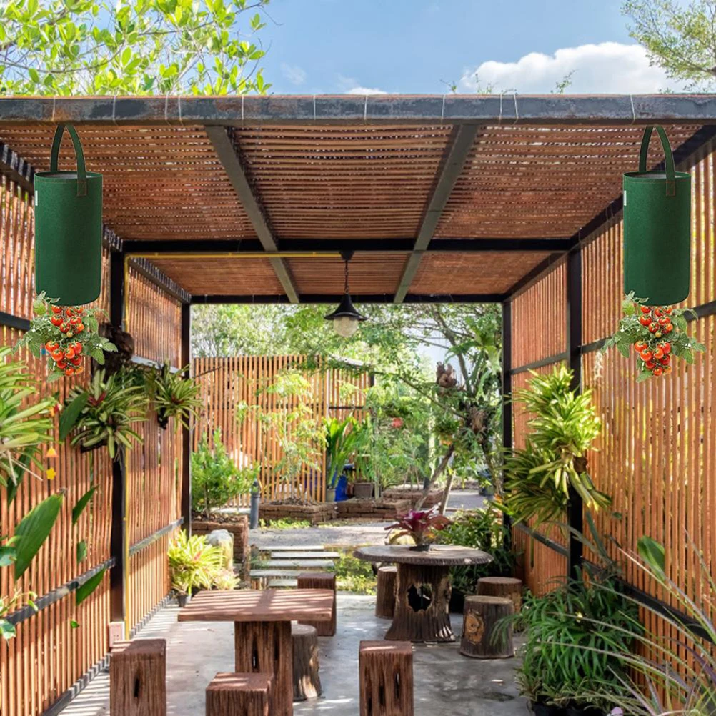 Фетровый подвесной мешок для выращивания томатов многофункциональный мешочек