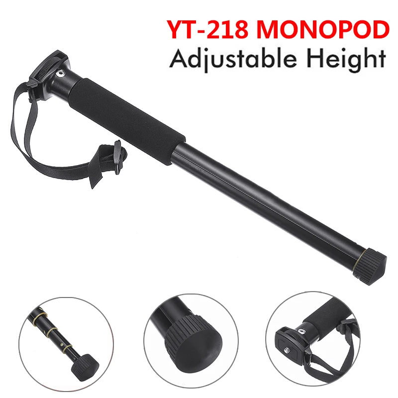 

Portable Durable Aluminum Alloy Single Monopod Stand Lightweight Extendable 5 Section Camera Bracket For SLR Digital Cameras