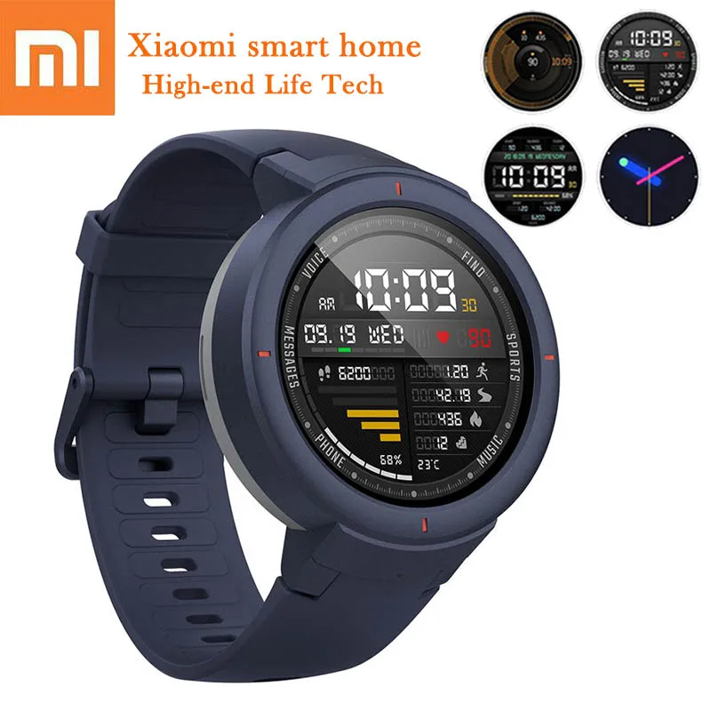 Смарт-часы Xiaomi AMAZFIT Bluetooth Xiaoai Голосовое управление 24H монитор сердечного ритма Mijia умный дом управление gps спортивный ремешок