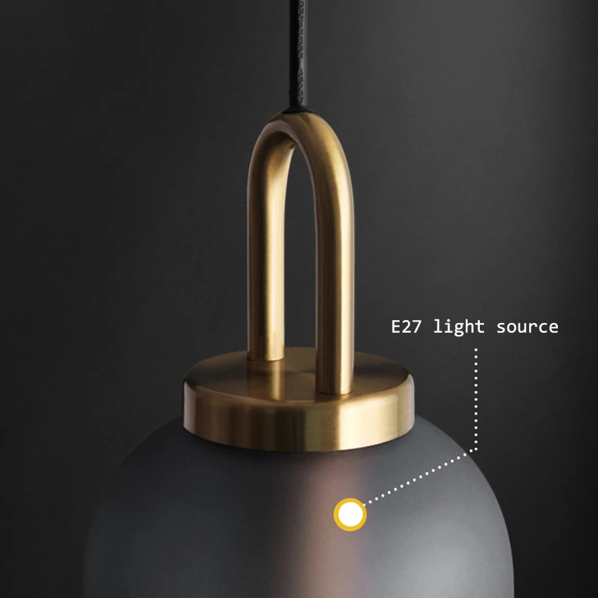 

Nordic Luxury LED Glass Pendant Lights Modern Clothing Store Decoration Indoor Lighting Bar Living Room Kitchen Light Fixtures