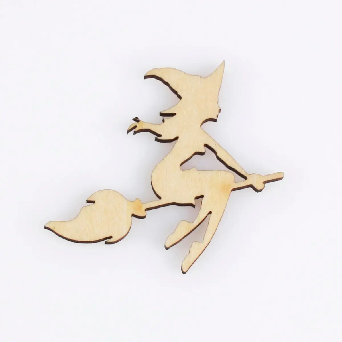 

Форма ведьмы, лазерная вырезка, рождественские украшения, силуэт, без рисунка, 25 штук, деревянная форма (0989)