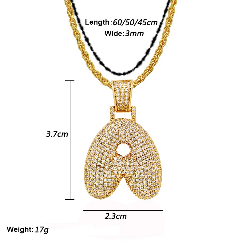 Женское ожерелье с подвеской в виде букв-пузырей | Украшения и аксессуары