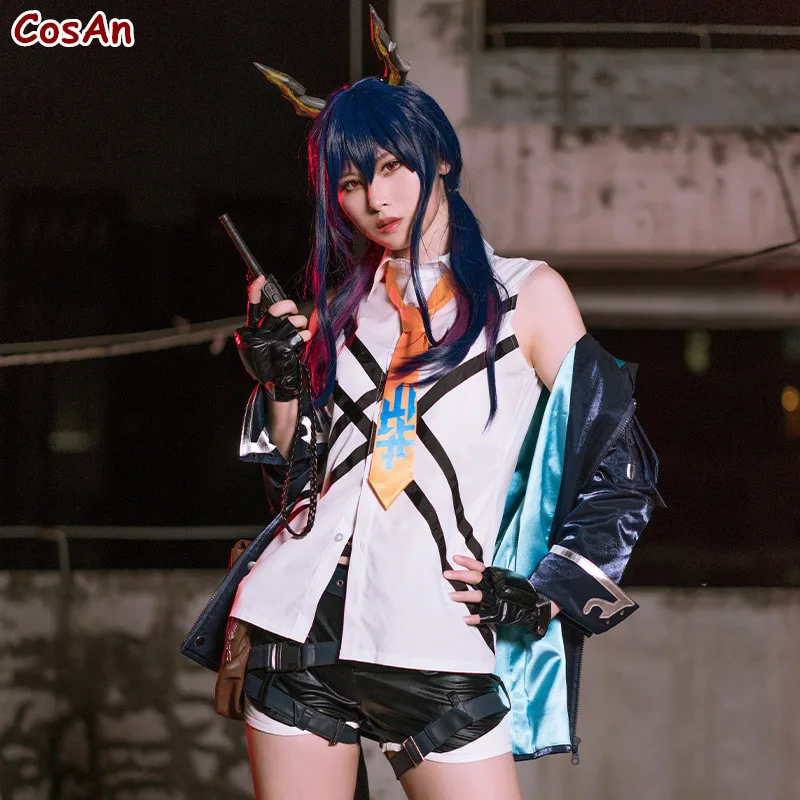 

Hot Game Arknights Chen Cosplay Costume Fashion Handsome Combat Uniform Unisex Activity Party Role Play Clothing Custom-Make Any