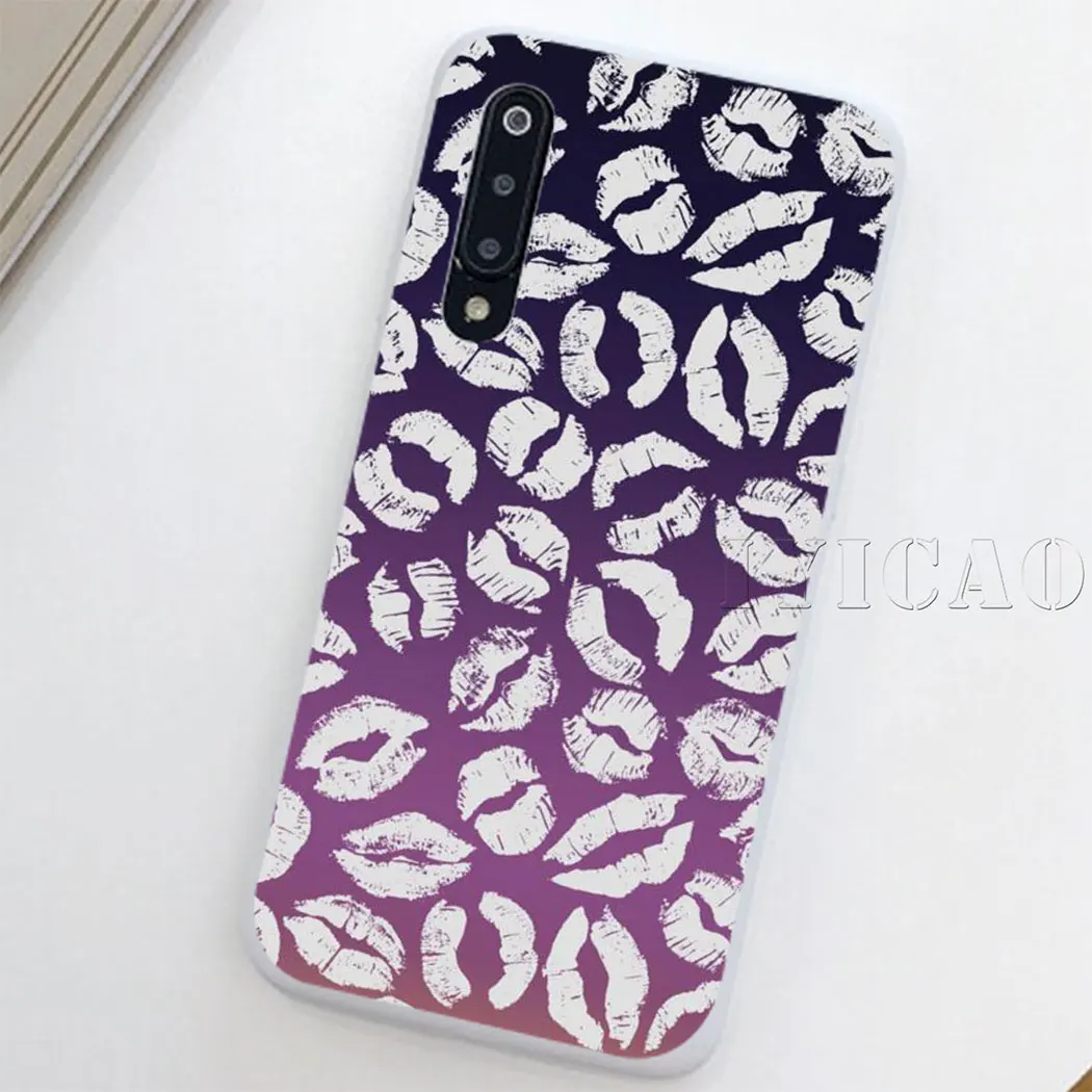 Сексуальные Стикеры-губы для девочек Жесткий Чехол Redmi 6A 4A S2 Note 7 3 4X6 5 Pro 5A Prime Plus Go |