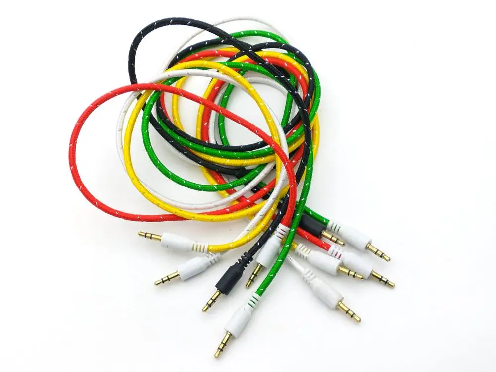 5 шт. 3 полюса мм стерео штекер M/M разъем аудио Aux кабель 1 м|stereo aux|stereo aux cablestereo audio jack