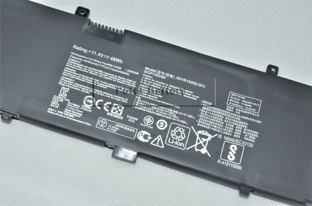 JIGU 11 4 V 48WH 0B200 02020000 B31N1535 Оригинальный аккумулятор для ноутбука ASUS UX310 UX310UA UX310UF X410UA