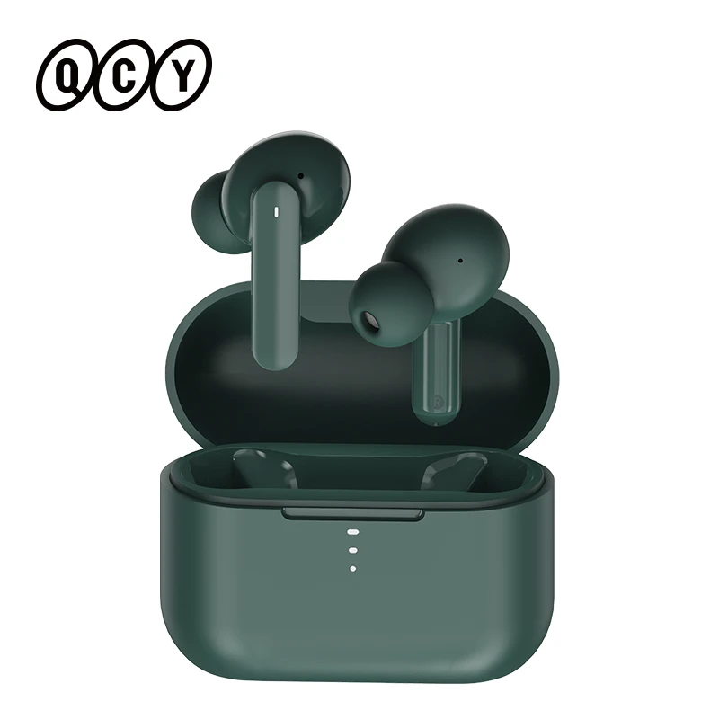 

QCY T10 dual armature driver earphone HiFi wireless headset Bluetooth headphone 4 microphone earbuds HD call customizing APP