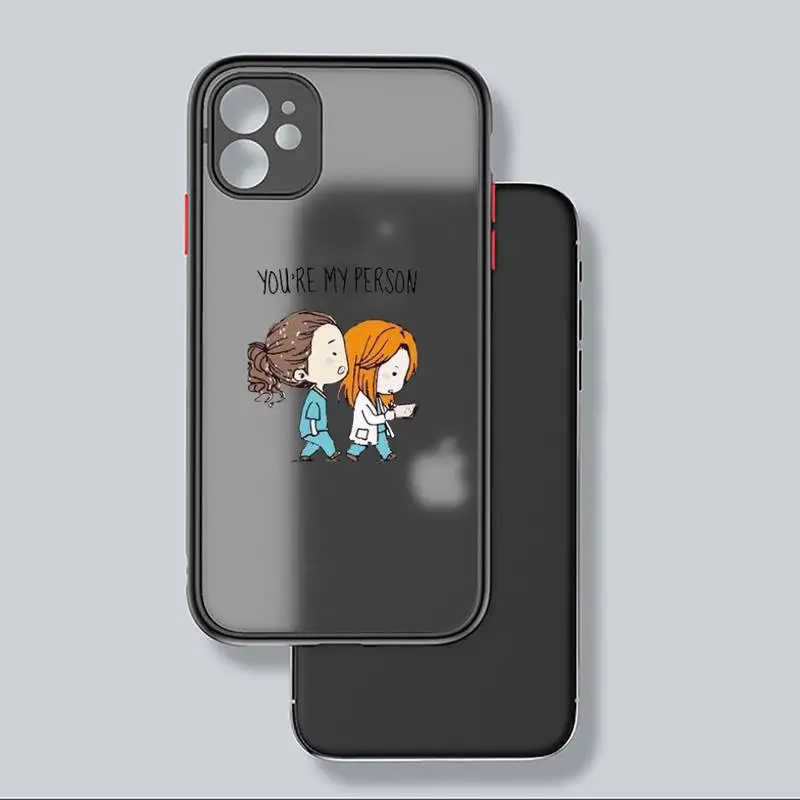 

Medicine Doctor Nurse Phone Case black matte transparent For iPhone 7 8 x xs xr 11 12 pro plus mini max Clear Funda