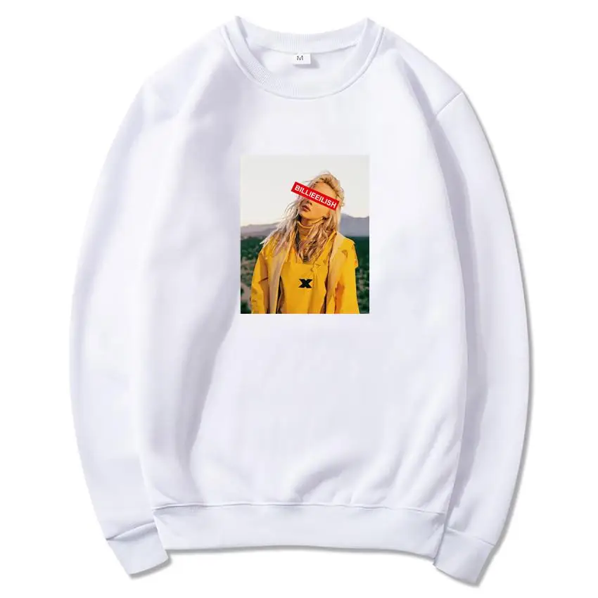 Новинка 2019 худи с круглым вырезом уличная одежда Billie Eilish толстовка капюшоном
