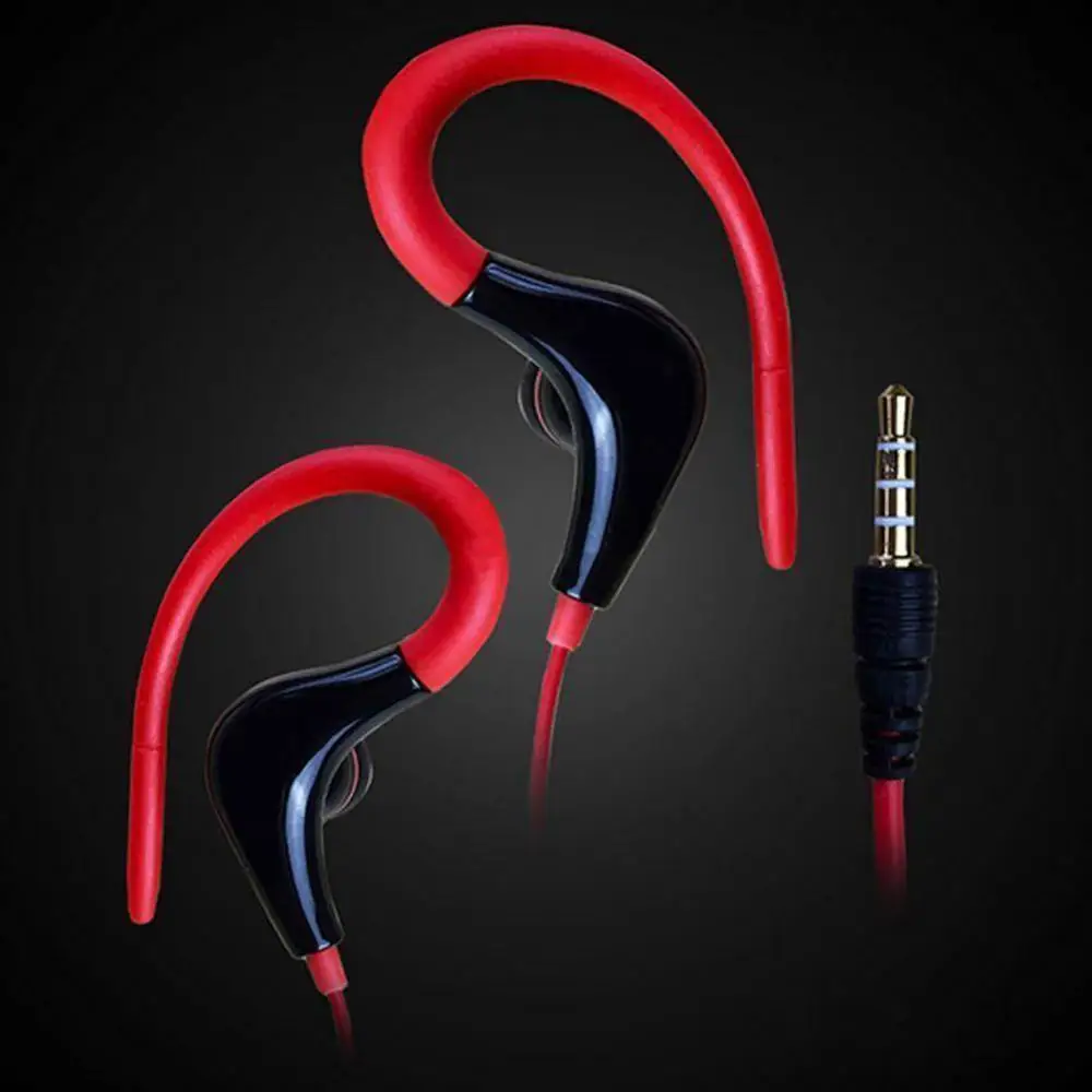 

Sport Running Jogging Earphone Earhook Stereo Headphone with Mic for Cell Phone