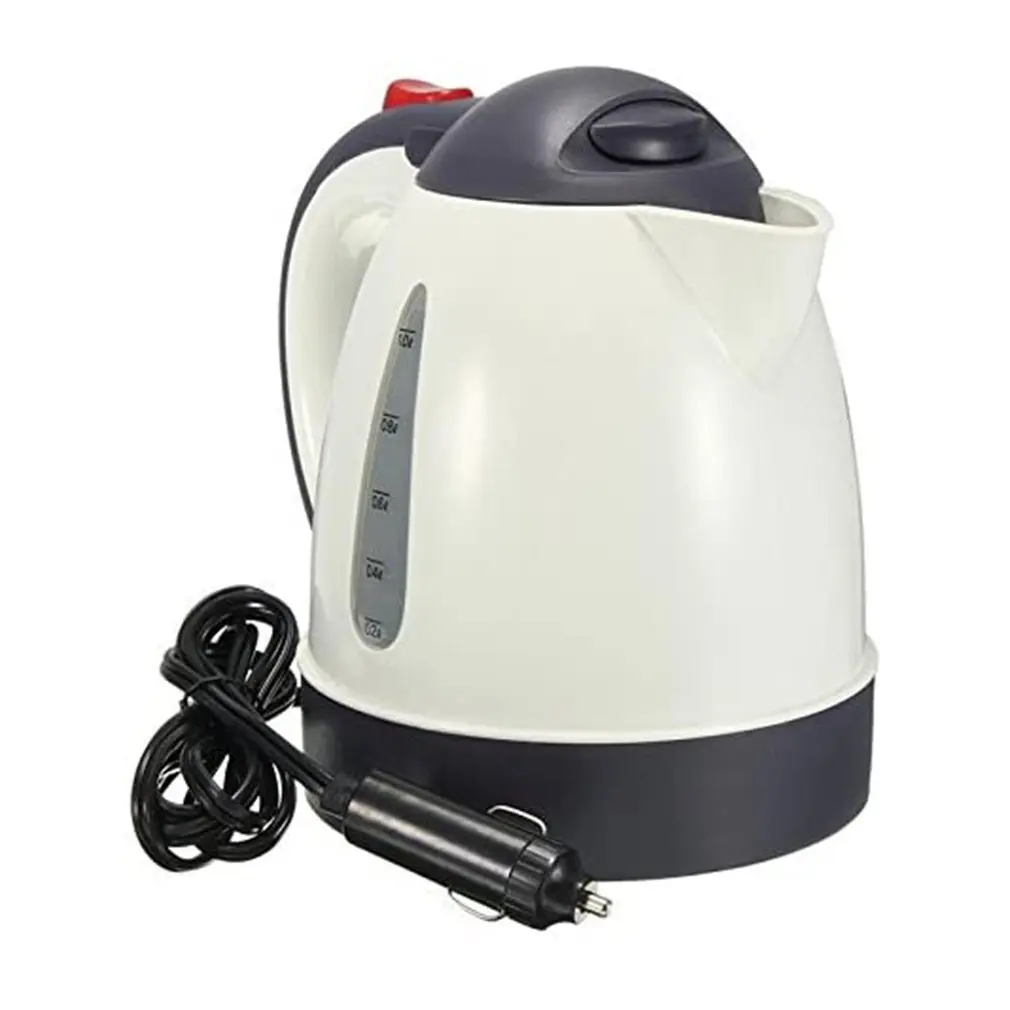 12V 24V Vehicle Truck 1000ml Kettle Hot Water Boiled Heater for Tea Coffee Stainless Steel Large Capacity