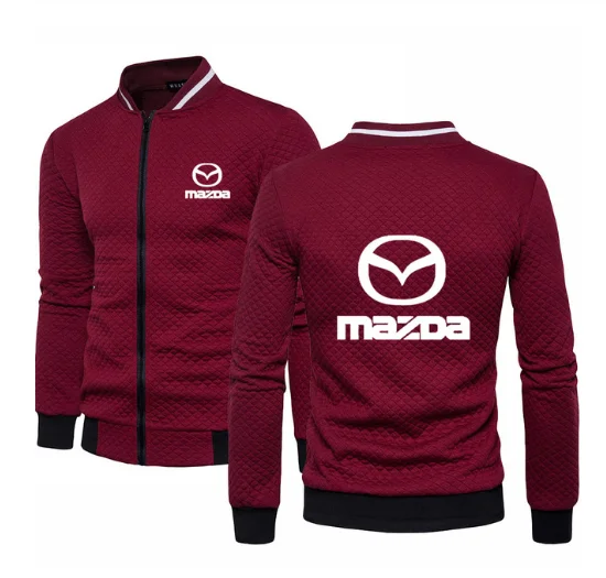 

2020NEW Jacket Men for Mazda Car Logo Print Casual Mens Jacket High Quality Cotton Men's baseball jacket Sweatshirts
