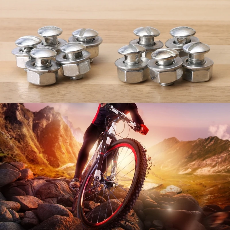 

10pcs Brake Cable Adjuster Clamp Lock Screw Bolt Bicycle Moped MTB Mountain Bike