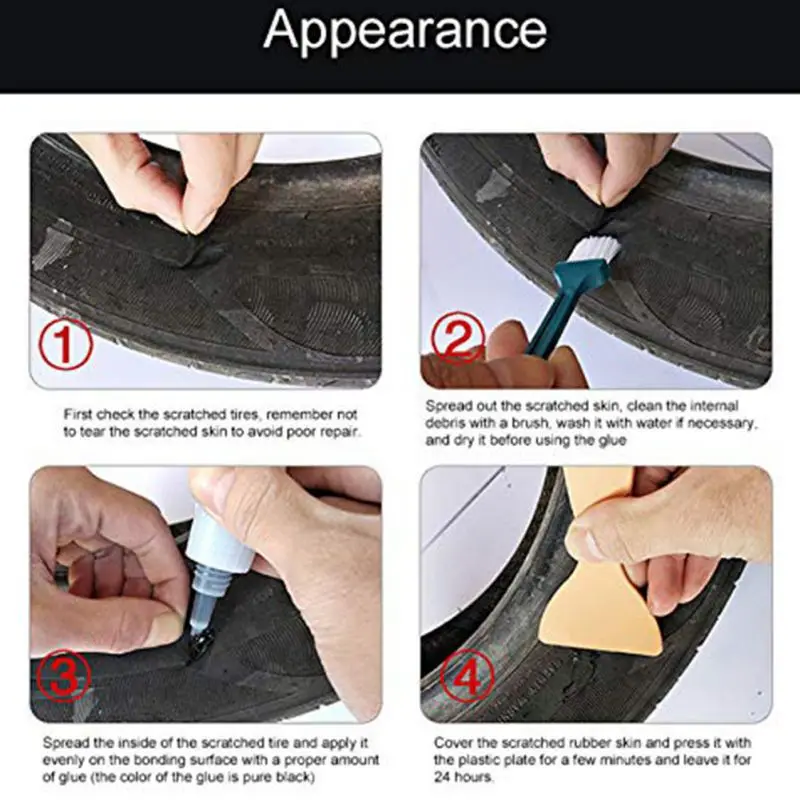 

1PCS 480S Super Glue Car Rubber Repair Tire Glue Window Waterproof Seal Tire Repair Special Glue h