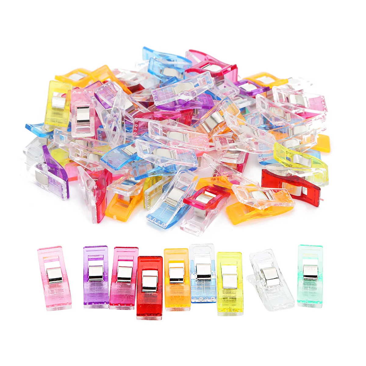 50 шт. Швейные ремесленные одеяла скрепки пластиковые зажимы одежда фото Сумка