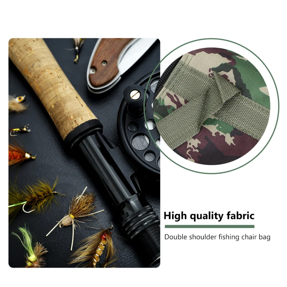 

1PC Fishing Chair Backpack Portable Fishing Gear Bag Multifunctional Fishing Rod Bag Large Capacity Fishing Backpack Practical