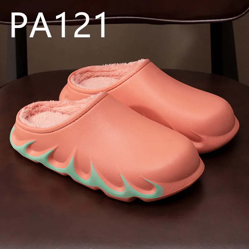 

Hand-painted Flame Slippers For Couples Creative Padded Cotton Slippers PA120-131