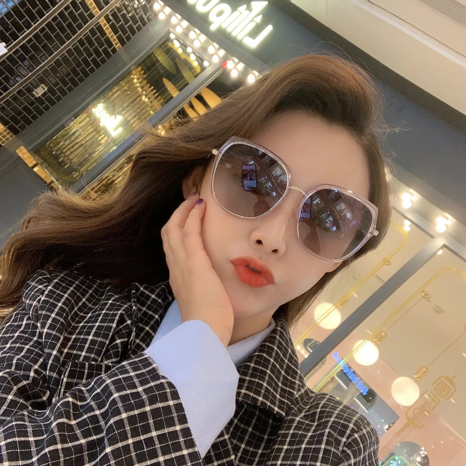 

Polarized sunglasses female fashion sunglasses female retro butterfly sunglasses