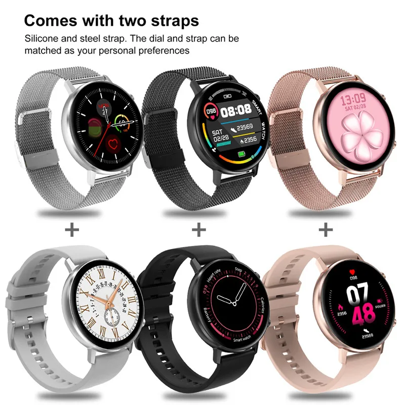 

Smart Watch DT96 Fitness Bracelet Men Women Smartwatch Sport Heart Rate Monitor Waterproof For Android Apple Xiaomi