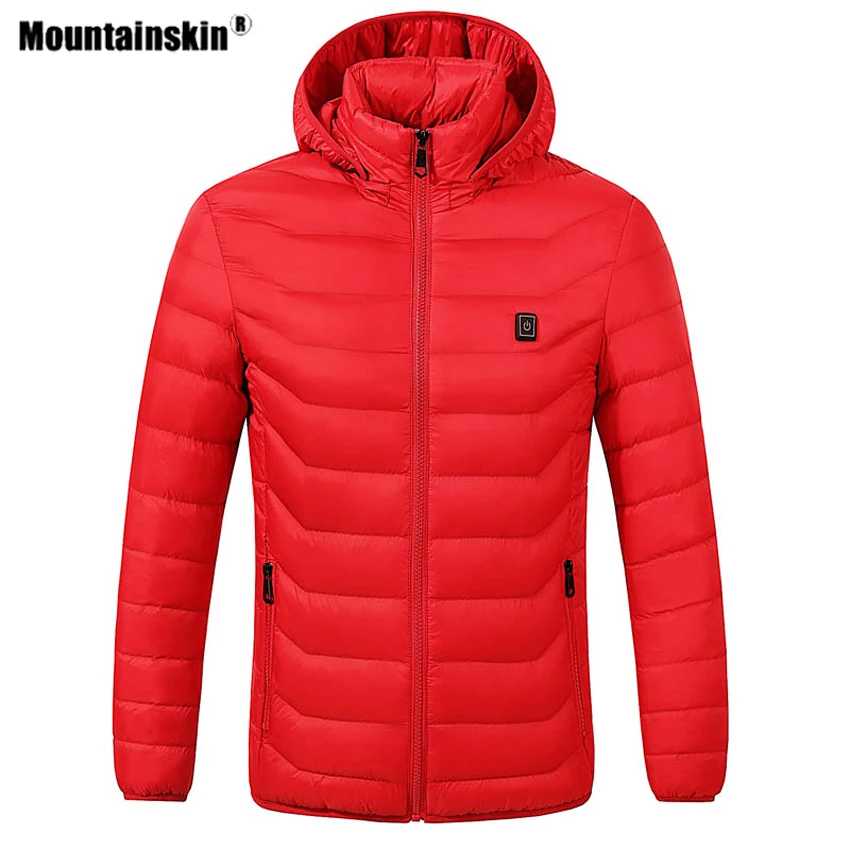 Зимняя мужская куртка для походов с USB подогревом спорта на открытом воздухе