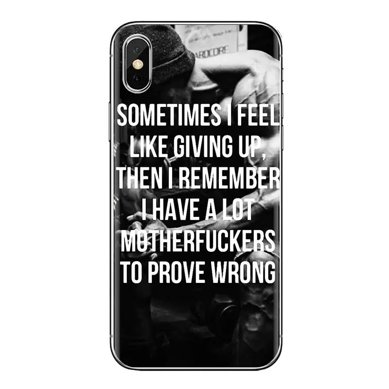 Для iPod Touch Apple iPhone 11 Pro 4 4s 5 5S SE 5C 6 6S 7 8 X XR XS Plus Max мягкие чехлы крышка Gymaholic бодибилдинг