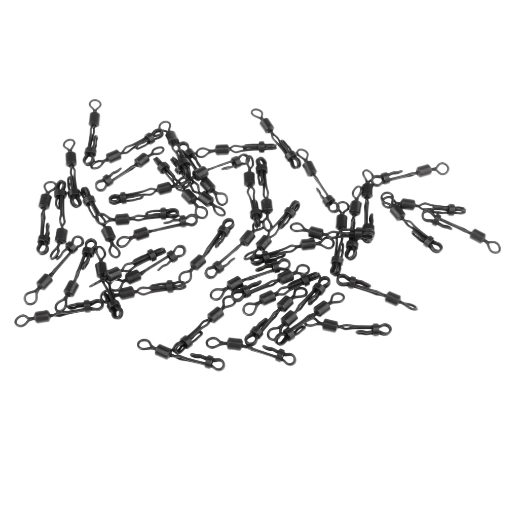 

50pcs Trolling Sea Fishing Side Line Rolling Swivel Terminal Tackle