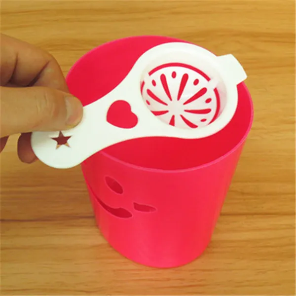 1 шт. Мини Яичный желток Белый сепаратор с силиконовым держателем безопасный