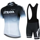 Новинка 2022, летний комплект трикотажных изделий STRAVA для велоспорта, дышащая командная спортивная трикотажная одежда для велоспорта, Мужская одежда для велоспорта, короткая велосипедная Джерси