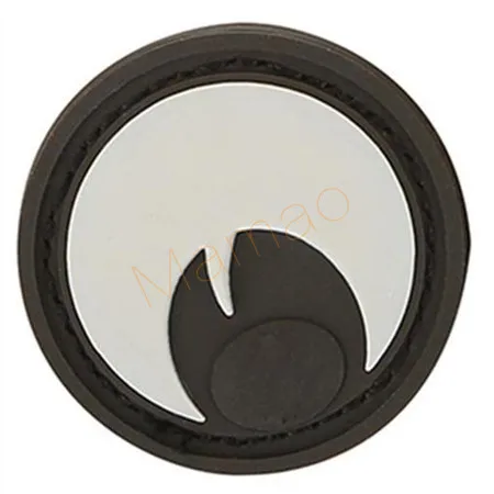 PVC(Black and White) 3D кошачий глаз патч Светоотражающие EMT IR патчи военный тактический боевой патч резиновая Байкерская застежка ПВХ Светящиеся в темноте значки - Цвет: PVC(Black and White)