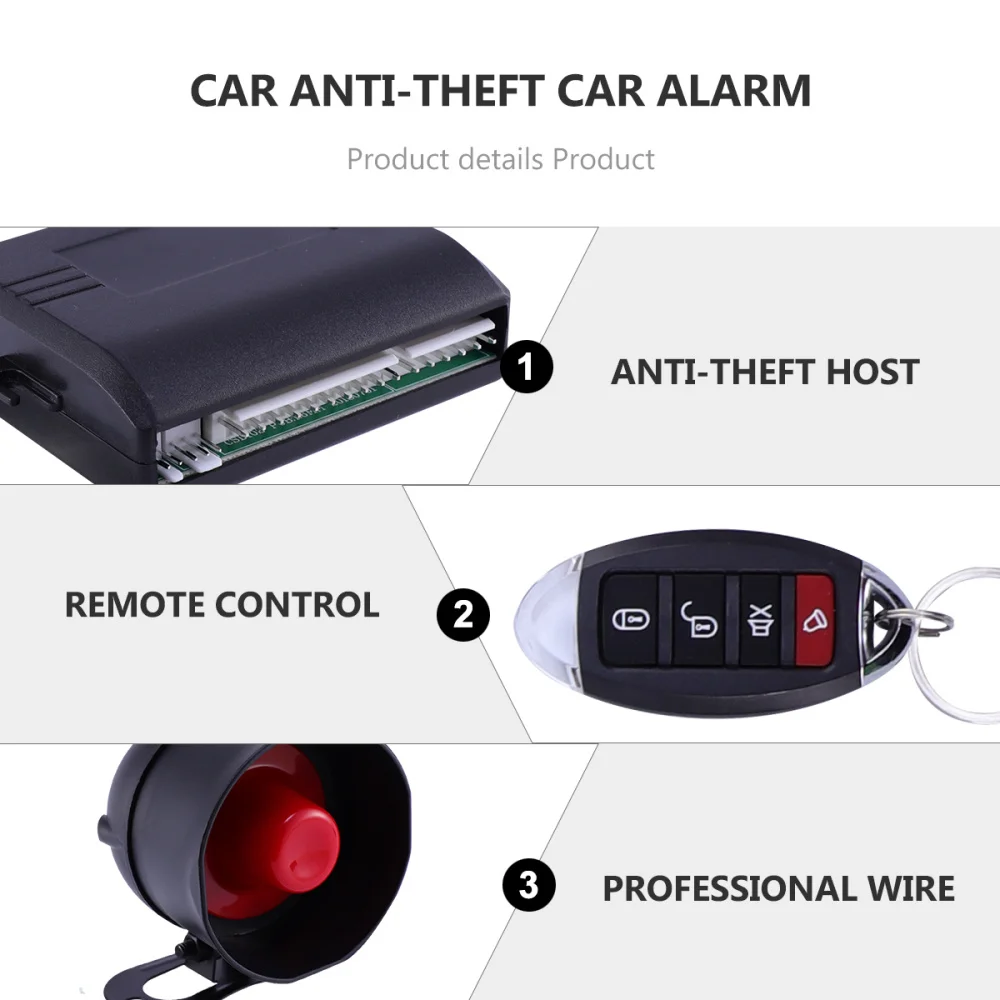 Односторонняя Автомобильная сигнализация комплект противоугонной системы